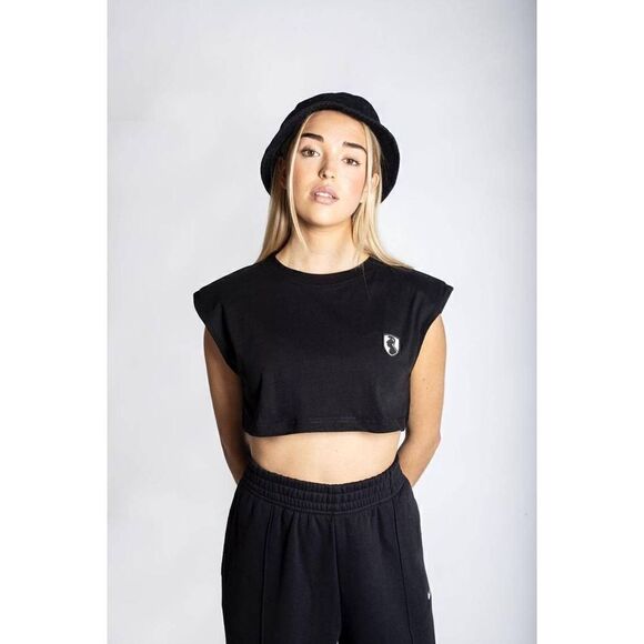 VHNY Vivienne Hu Shoulder Pad Crop Top - Picture 6 of 11